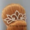 Dance hair piece with rhinestones