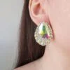 Ballroom dance AB earrings, dance crystal earrings