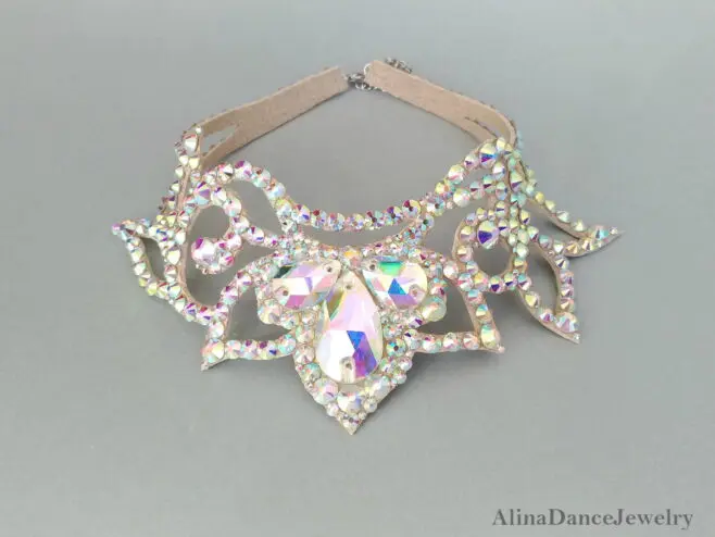 Belly dance crystal necklace