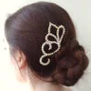Ballroom hair jewelry with crystals