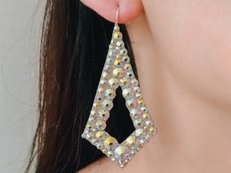 Belly dance crystal earrings