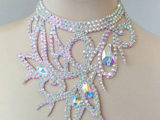 Drag queen ballroom belly dance necklace