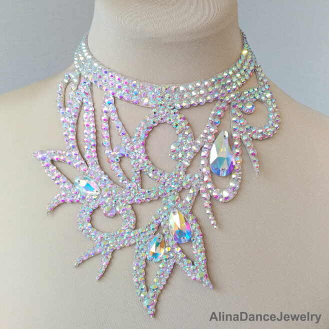 Drag queen ballroom belly dance necklace