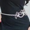 Belly dance crystal belt