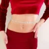 Belly dance crystal belt