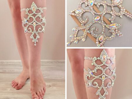 Belly dance crystal leg jewelry