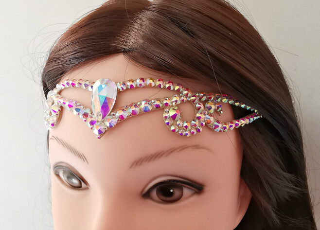 Belly dance crystal hair jewelry