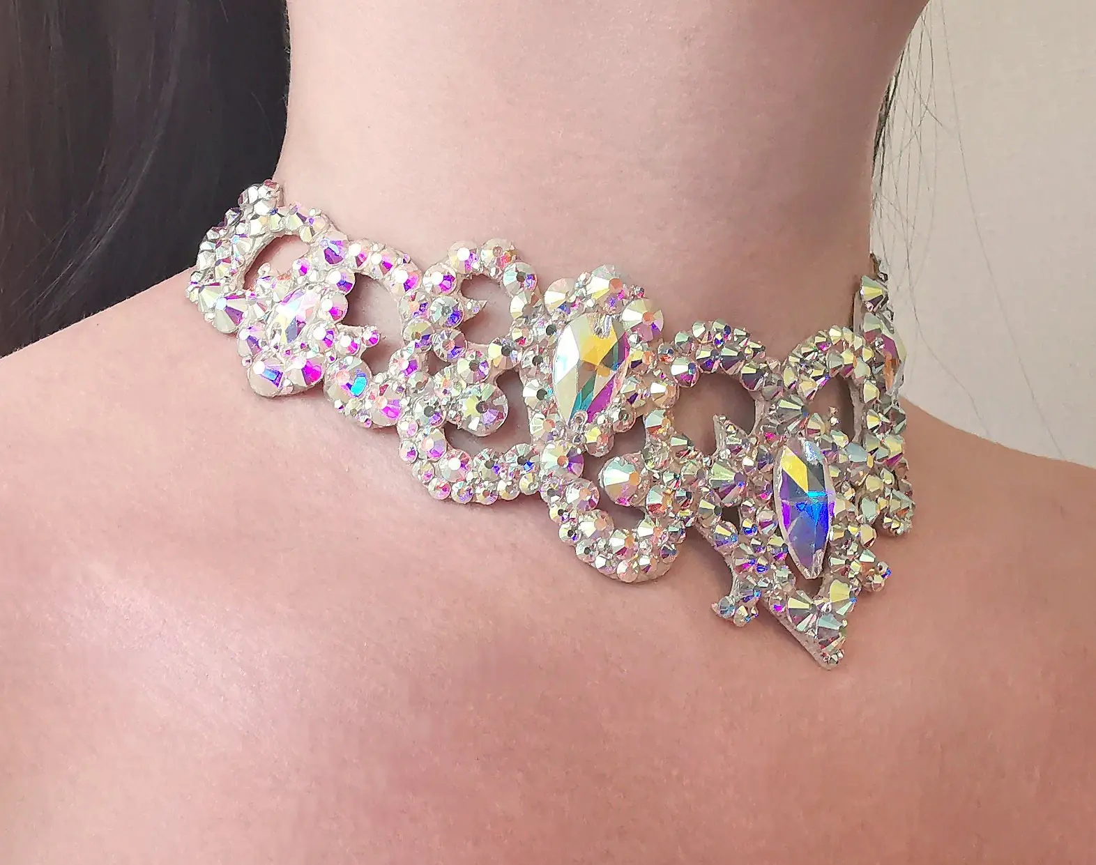 Belly dance crystal necklace