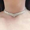 Ballroom dance crystal choker