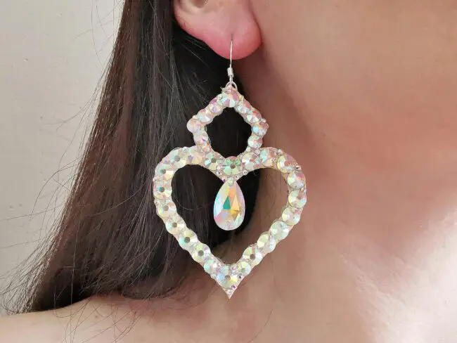 Belly dance crystal earrings