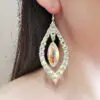 Ballroom dance crystal earrings