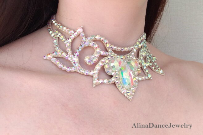 Drag queen ballroom belly dance necklace