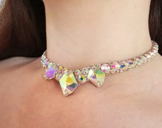 Belly dance crystal necklace