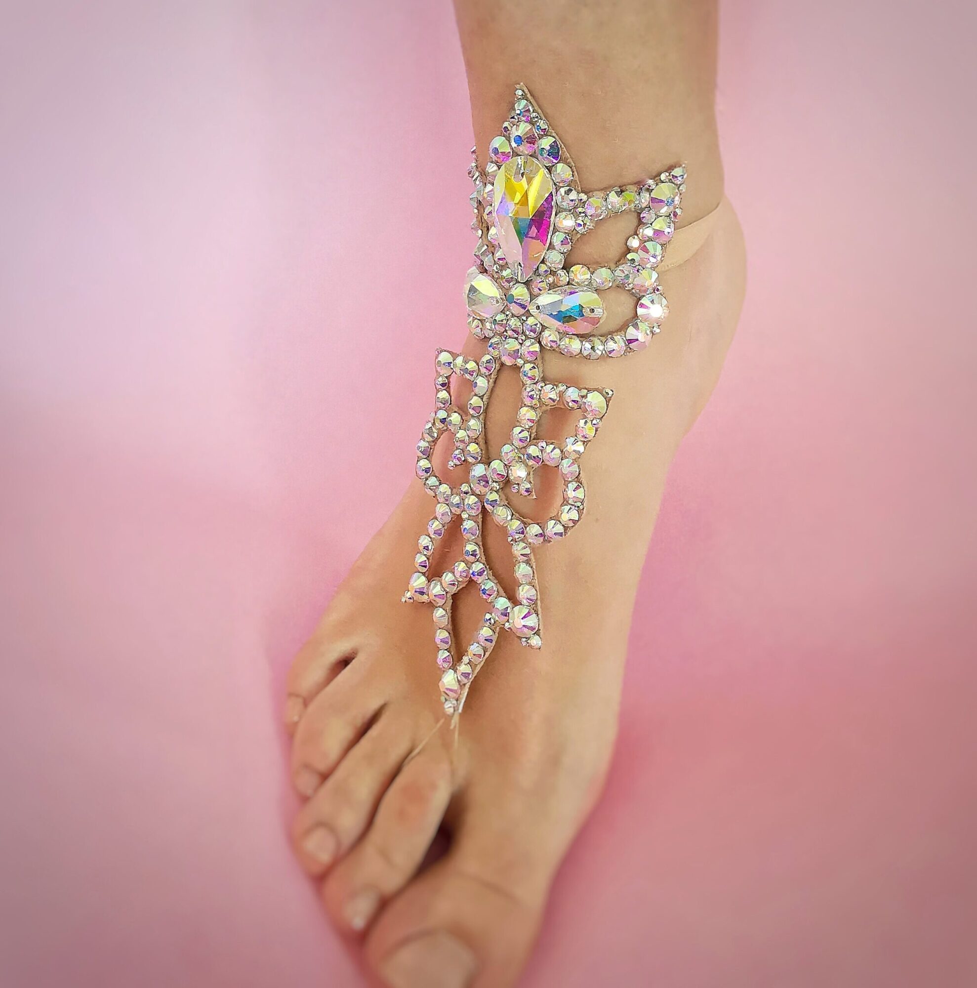 Belly dance crystal anklet