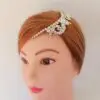 Ballroom hairpiece with rhinestones