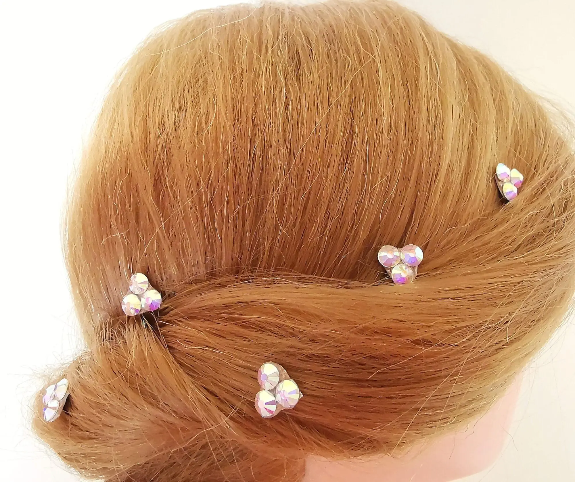 Ballroom hairpiece with rhinestones