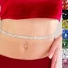 Belly dance rhinestones belt