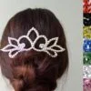 Ballroom hair jewelry with crystals