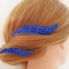 Ballroom dance blue hair accessory