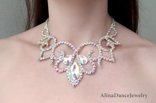 Drag queen ballroom belly dance necklace