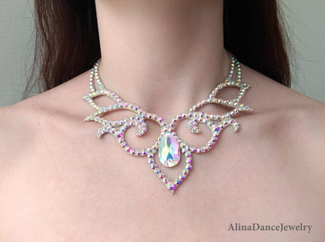 Belly dance crystal necklace