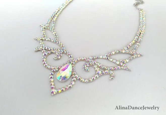 Belly dance crystal necklace