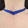Ballroom blue necklace with crystals