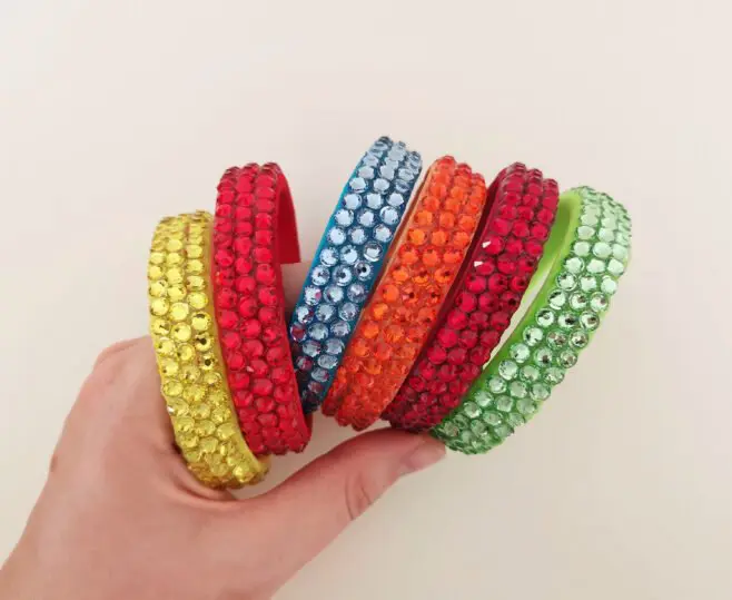 Ballroom dance crystal bangle bracelets