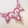 Ballroom dance necklace with AB crystals