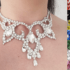 Ballroom necklace with rhinestones