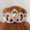 Hair bun crown for rhythmic gymnastics, lyrical dance, figure skating, ballroom dance