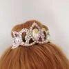 Hair bun crown for rhythmic gymnastics, lyrical dance, figure skating, ballroom dance