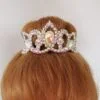 Hair bun crown for rhythmic gymnastics, lyrical dance, figure skating, ballroom dance