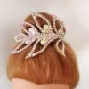 Hair bun crown for rhythmic gymnastics, lyrical dance, figure skating, ballroom dance